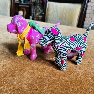 PINK Victoria's Secret Zebra Plush Toy 2 plush toys